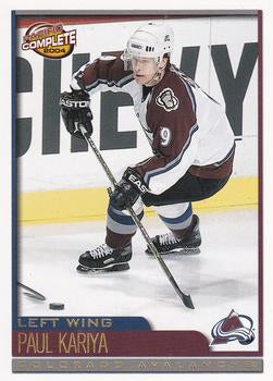 #314 Paul Kariya - Colorado Avalanche - 2003-04 Pacific Complete Hockey