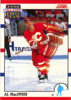 #314 Al MacInnis - Calgary Flames - 1990-91 Score Canadian Hockey