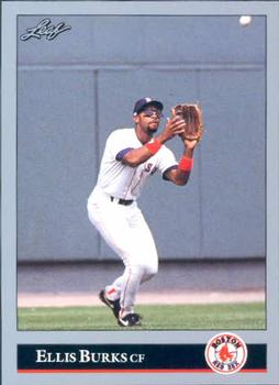 #314 Ellis Burks - Boston Red Sox - 1992 Leaf Baseball