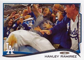 #314b Hanley Ramirez - Los Angeles Dodgers - 2014 Topps Baseball