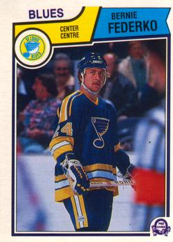 #315 Bernie Federko - St. Louis Blues - 1983-84 O-Pee-Chee Hockey