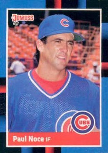 #315 Paul Noce - Chicago Cubs - 1988 Donruss Baseball