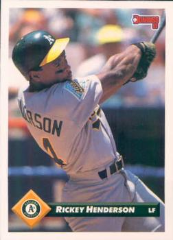 #315 Rickey Henderson - Oakland Athletics - 1993 Donruss Baseball