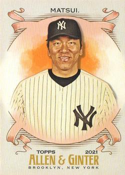 315 Hideki Matsui - New York Yankees - 2021 Topps Allen & Ginter