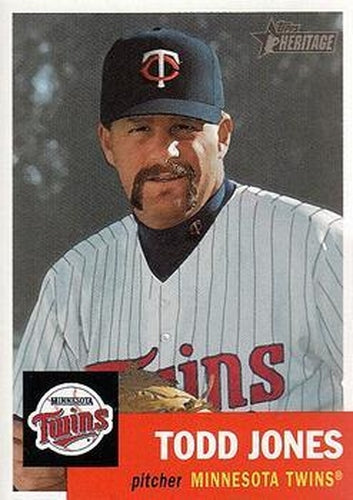 #315 Todd Jones - Minnesota Twins - 2002 Topps Heritage Baseball