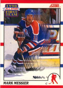 #315 Mark Messier - Edmonton Oilers - 1990-91 Score Canadian Hockey