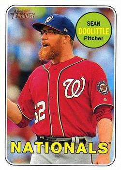 #315b Sean Doolittle - Washington Nationals - 2018 Topps Heritage Baseball
