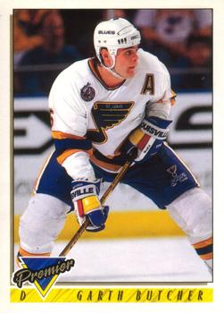 #316 Garth Butcher - St. Louis Blues - 1993-94 O-Pee-Chee Premier Hockey
