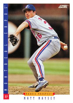 #316 Matt Maysey - Montreal Expos - 1993 Score Baseball
