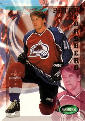 #316 Peter Forsberg - Colorado Avalanche - 1995-96 Parkhurst International Hockey