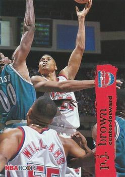 #316 P.J. Brown - New Jersey Nets - 1995-96 Hoops Basketball