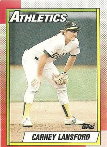 #316 Carney Lansford - Oakland Athletics - 1990 O-Pee-Chee Baseball
