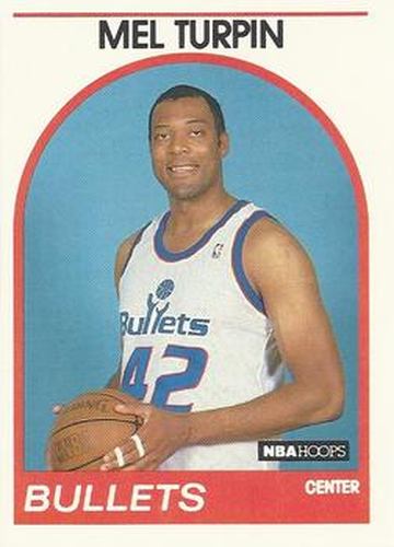#316 Mel Turpin - Washington Bullets - 1989-90 Hoops Basketball