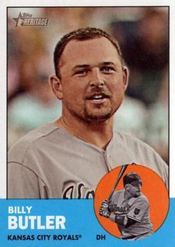 #316 Billy Butler - Kansas City Royals - 2012 Topps Heritage Baseball