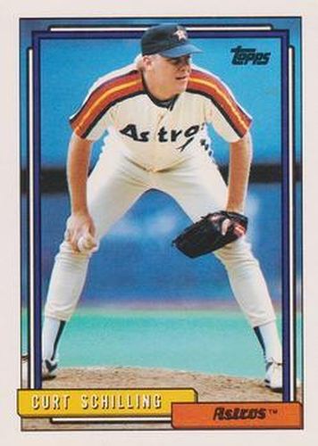 #316 Curt Schilling - Houston Astros - 1992 Topps Baseball