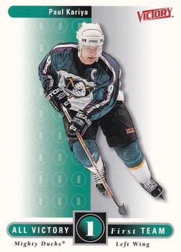 #316 Paul Kariya - Anaheim Mighty Ducks - 1999-00 Upper Deck Victory Hockey