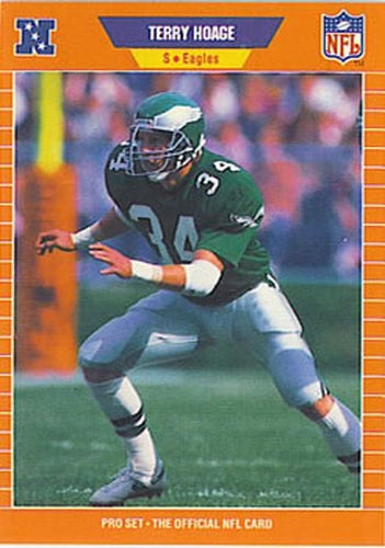 #316 Terry Hoage - Philadelphia Eagles - 1989 Pro Set Football