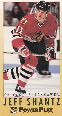 #316 Jeff Shantz - Chicago Blackhawks - 1993-94 Fleer PowerPlay Hockey