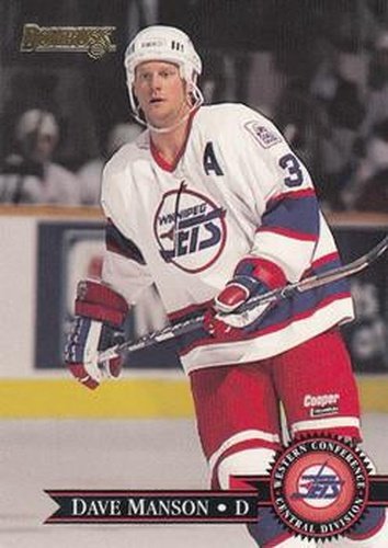 #317 Dave Manson - Winnipeg Jets - 1995-96 Donruss Hockey