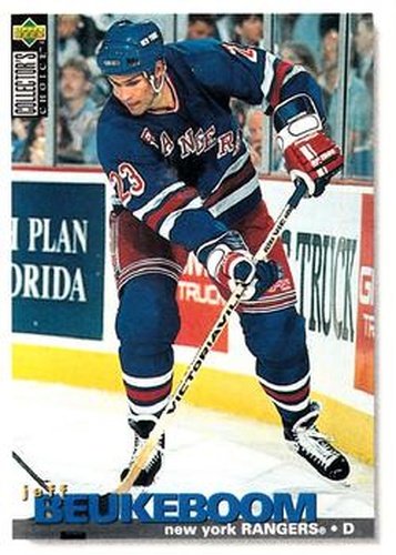 #317 Jeff Beukeboom - New York Rangers - 1995-96 Collector's Choice Hockey