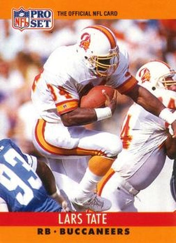 #317 Lars Tate - Tampa Bay Buccaneers - 1990 Pro Set Football