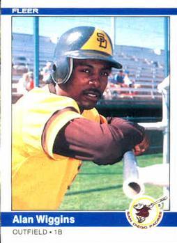 #317 Alan Wiggins - San Diego Padres - 1984 Fleer Baseball