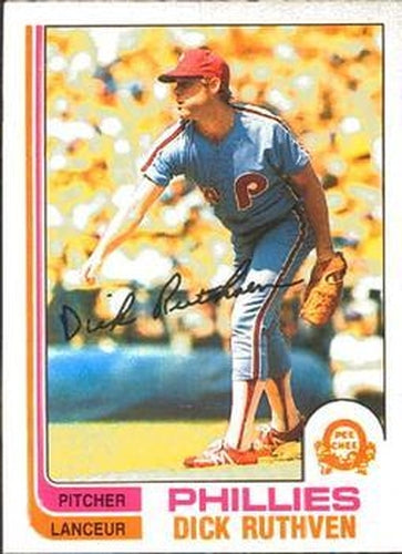 #317 Dick Ruthven - Philadelphia Phillies - 1982 O-Pee-Chee Baseball