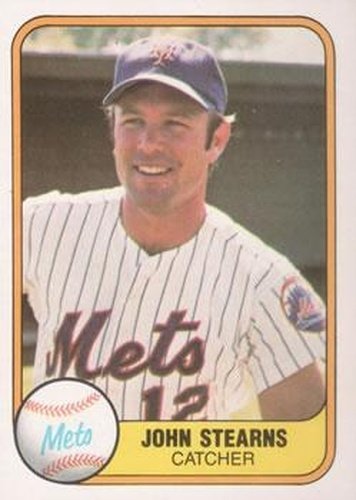 #317 John Stearns - New York Mets - 1981 Fleer Baseball