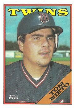 #317 Tom Nieto - Minnesota Twins - 1988 Topps Baseball