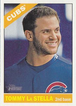 #317 Tommy La Stella - Chicago Cubs - 2015 Topps Heritage Baseball