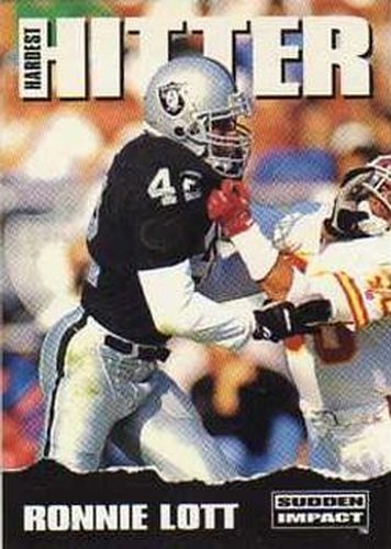 #317 Ronnie Lott - Los Angeles Raiders - 1992 SkyBox Impact Football