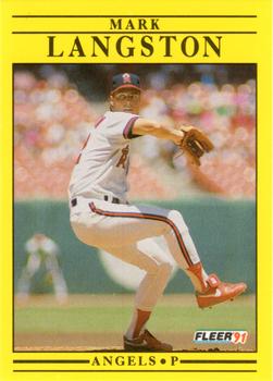 #318 Mark Langston - California Angels - 1991 Fleer Baseball