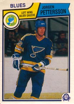 #318 Jorgen Pettersson - St. Louis Blues - 1983-84 O-Pee-Chee Hockey