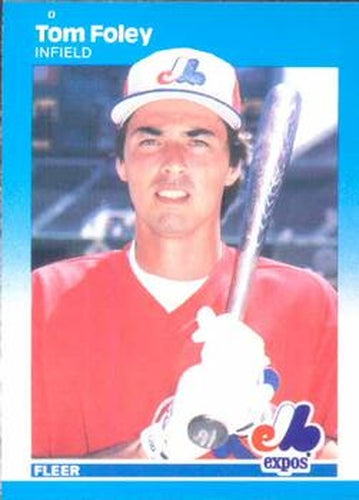 #318 Tom Foley - Montreal Expos - 1987 Fleer Baseball