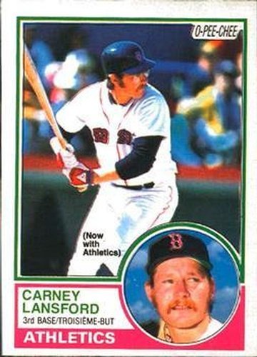 #318 Carney Lansford - Oakland Athletics - 1983 O-Pee-Chee Baseball