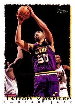 #318 Felton Spencer - Utah Jazz - 1994-95 Topps Basketball