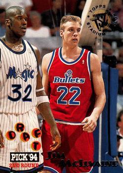 #318 Jim McIlvaine - Washington Bullets - 1994-95 Stadium Club Basketball