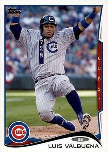 #318 Luis Valbuena - Chicago Cubs - 2014 Topps Baseball