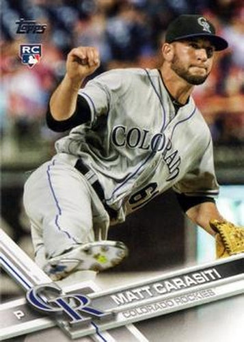 #318 Matt Carasiti - Colorado Rockies - 2017 Topps Baseball
