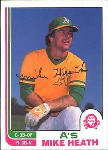 #318 Mike Heath - Oakland Athletics - 1982 O-Pee-Chee Baseball