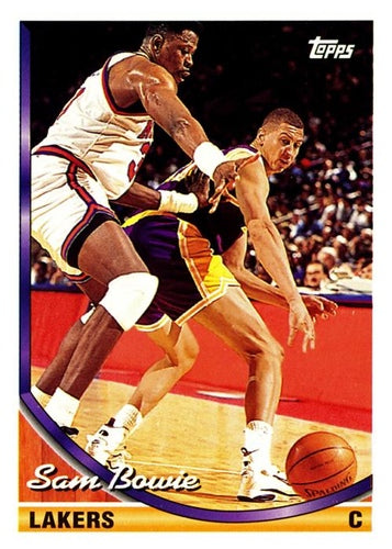 #318 Sam Bowie - Los Angeles Lakers - 1993-94 Topps Basketball