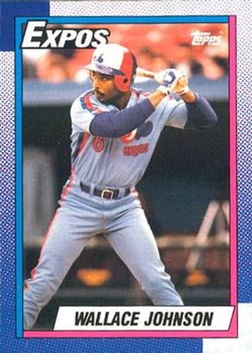 #318 Wallace Johnson - Montreal Expos - 1990 O-Pee-Chee Baseball