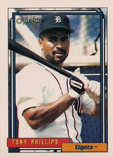 #319 Tony Phillips - Detroit Tigers - 1992 O-Pee-Chee Baseball