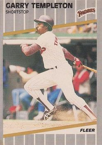 #319 Garry Templeton - San Diego Padres - 1989 Fleer Baseball