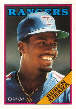 #319 Ruben Sierra - Texas Rangers - 1988 O-Pee-Chee Baseball