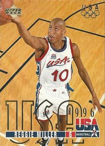 #319 Reggie Miller - USA - 1995-96 Upper Deck Basketball