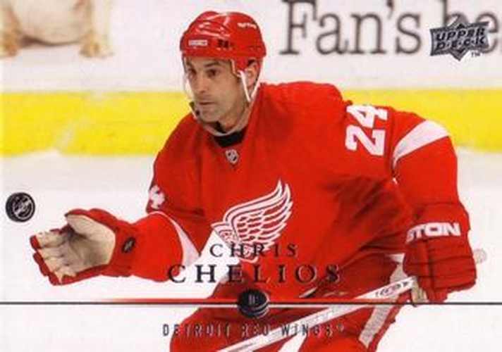 #319 Chris Chelios - Detroit Red Wings - 2008-09 Upper Deck Hockey