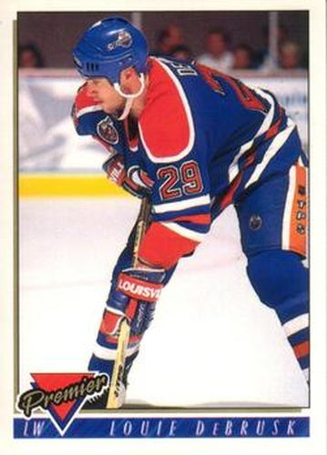 #319 Louie DeBrusk - Edmonton Oilers - 1993-94 O-Pee-Chee Premier Hockey