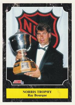 #319 Ray Bourque Norris Trophy - Boston Bruins - 1991-92 Score Canadian Bilingual Hockey