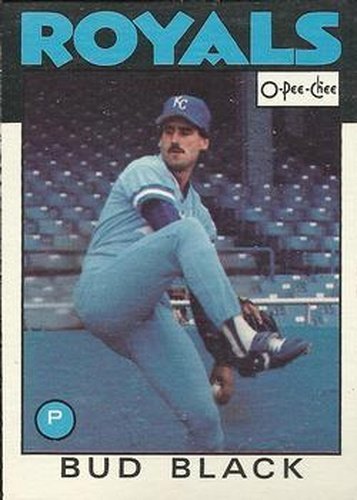 #319 Bud Black - Kansas City Royals - 1986 O-Pee-Chee Baseball